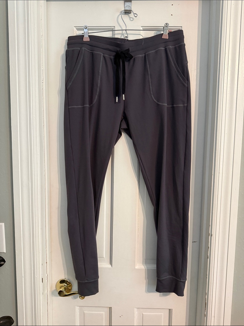 Zyia Dark Gray Jogger Pants with Drawstring